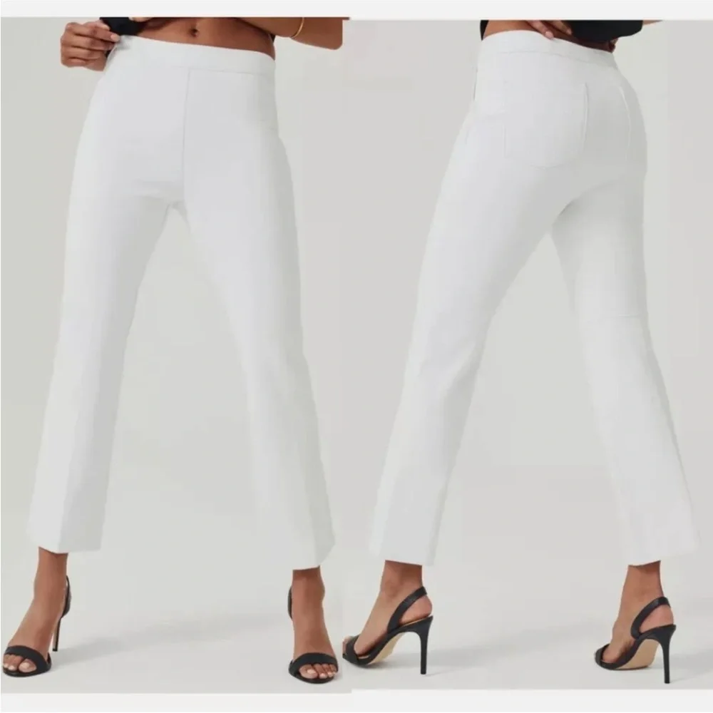 SPANX White Ankle Cropped Pants - Picture 3 of 5